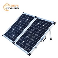 厂家直销/批发 120W可折叠(2Pcs x 60W)太阳能户外充电板