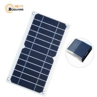 6w单晶半柔性太阳能电池板手机充电器USB输出可用于手机充电宝等